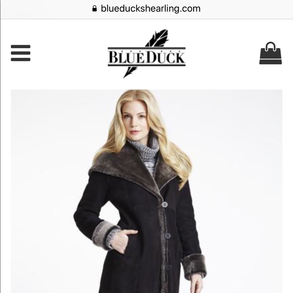 ‼️Blue Duck Shearling🐑 Fur / Leather Duster‼️